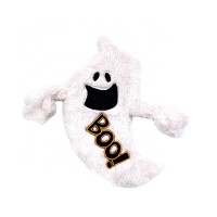 durable stuffingless plush ghost squeaky dog chew toy with squeakers